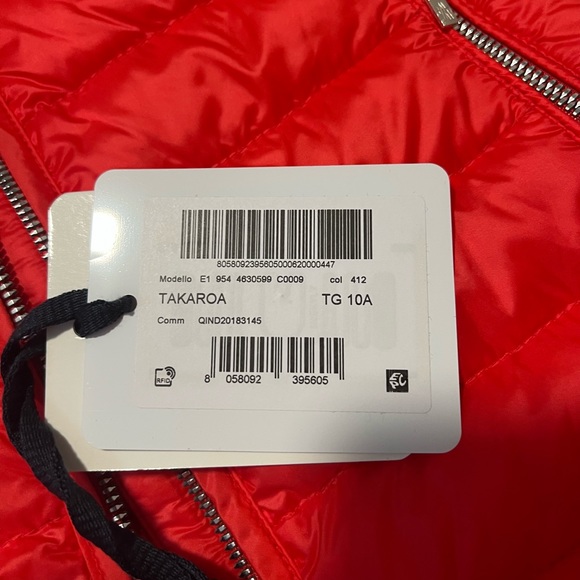 MONCLER**Red Hooded Jacket/ Coat***Age 10 $890 - Picture 8 of 9